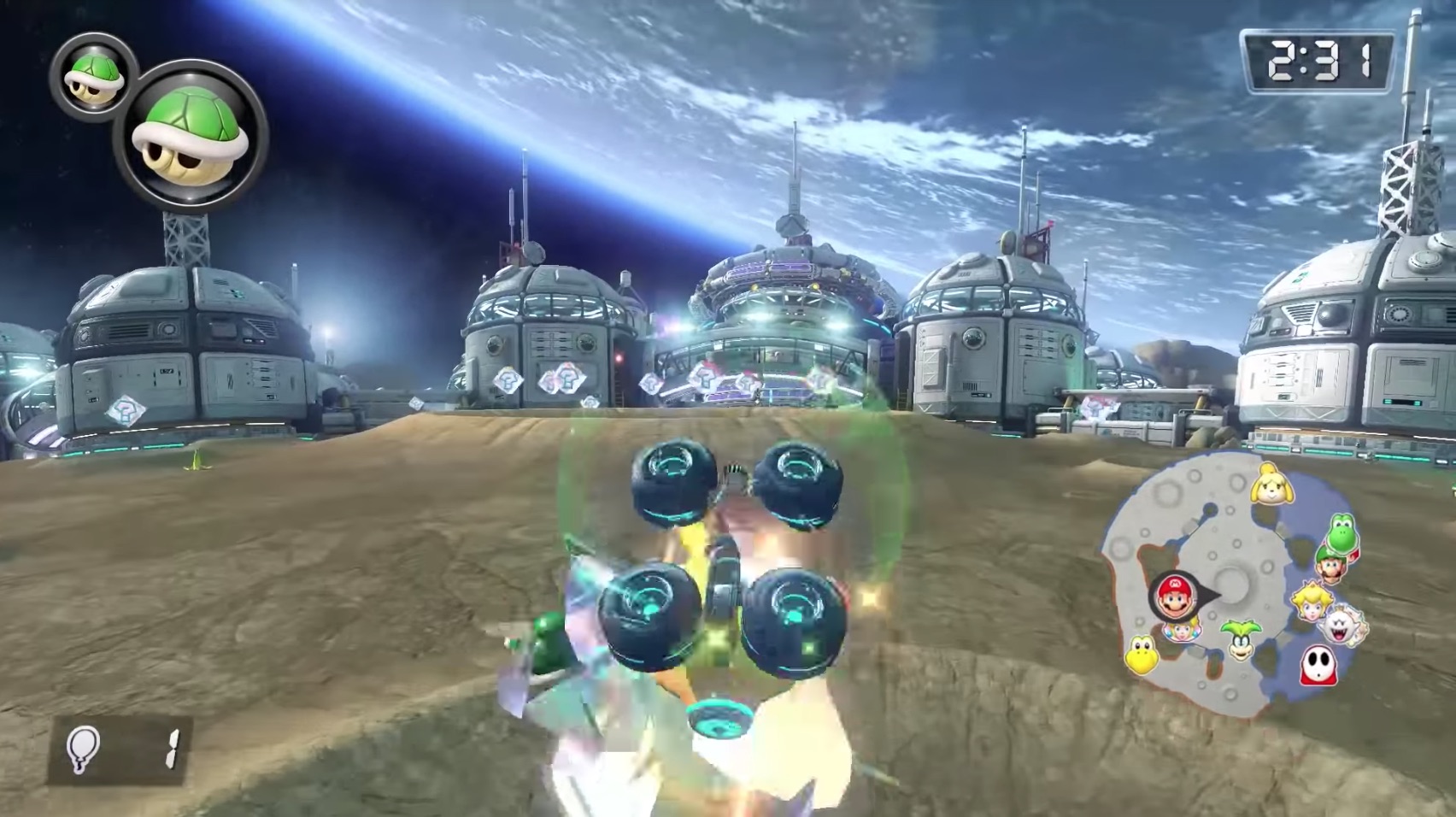 Mario Kart 8 Deluxe gameplay footage (2017)